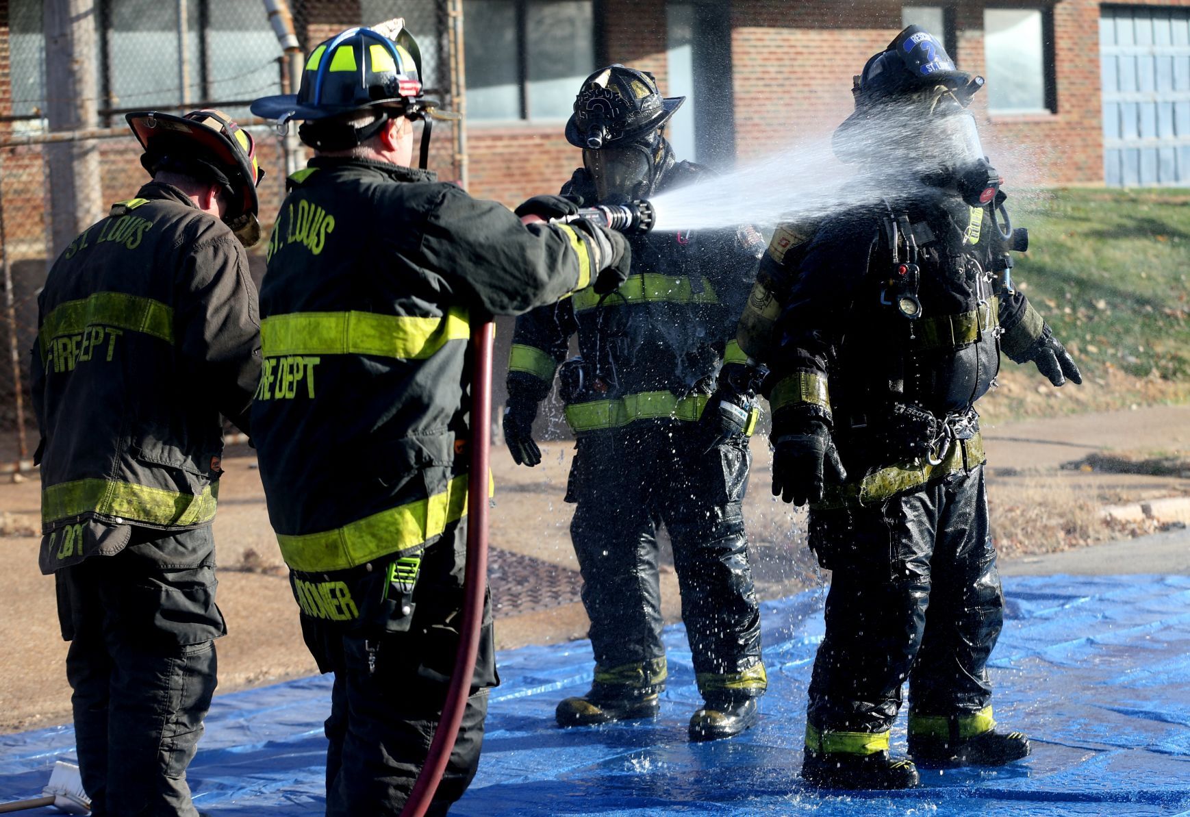 Two firefighters injured near site of chemical leak in St. Louis